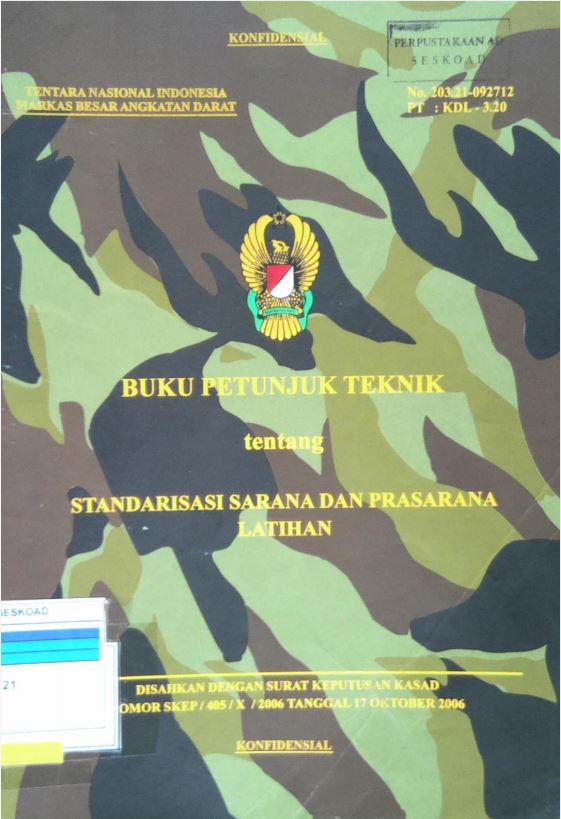 Buku Petunjuk Teknik Standarisasi Sarana Dan Prasarana Latihan